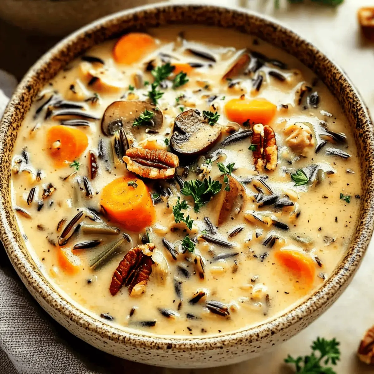 Creamy Autumn Wild Rice Soup: Cozy Comfort in Every Spoon