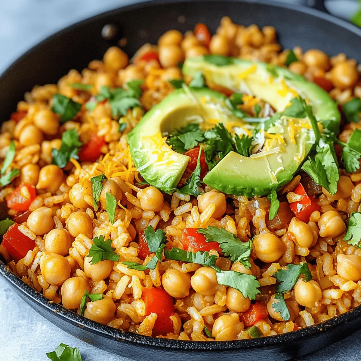 Chickpea and Rice Skillet: A Quick, Flavor-Packed Dinner