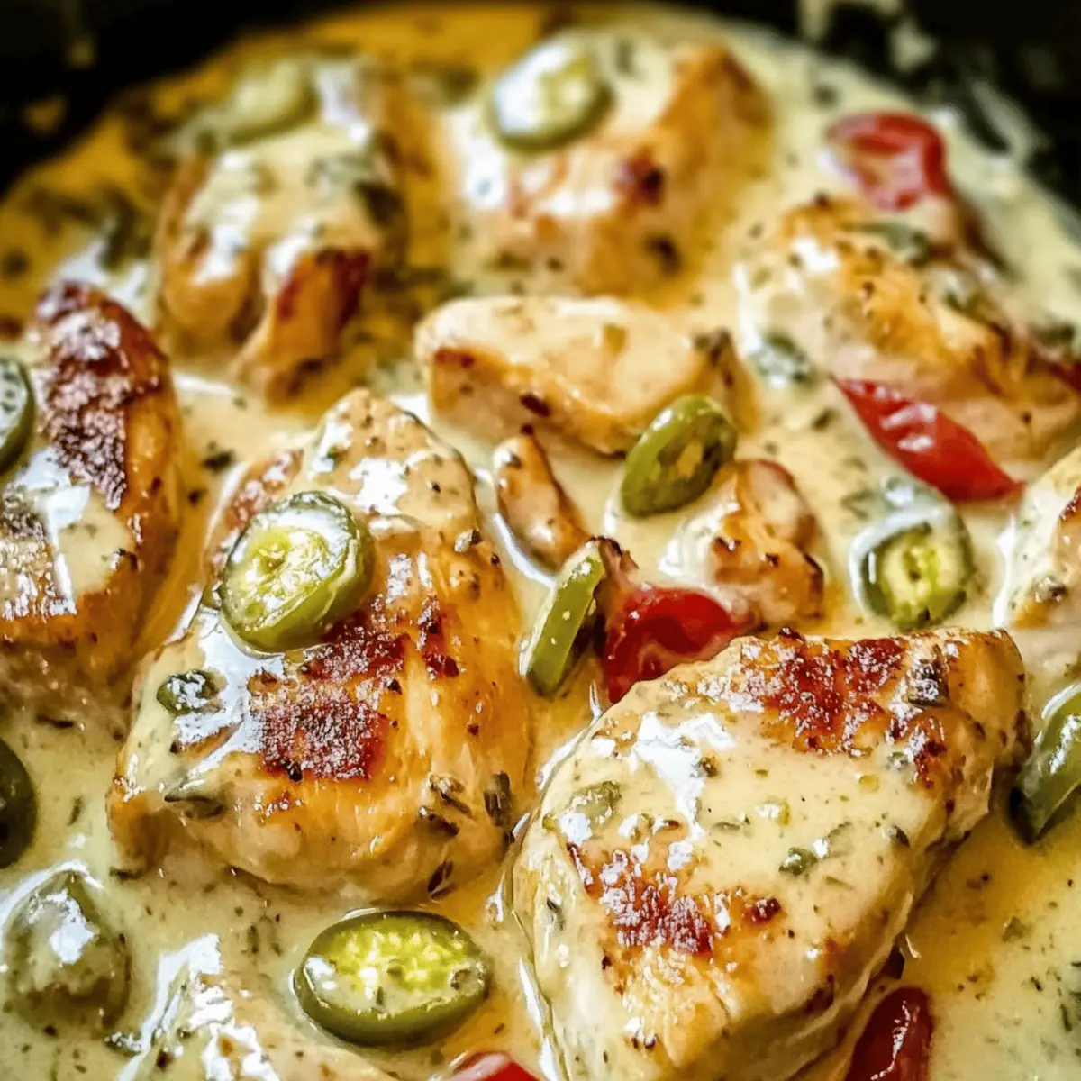 Creamy Pepperoncini Chicken Skillet for Cozy Weeknight Dinners
