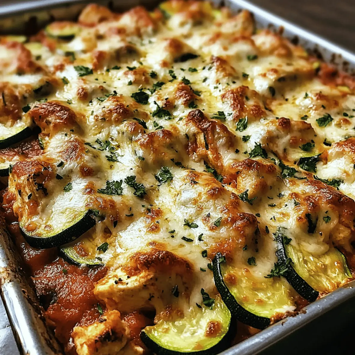 Delicious Italian Chicken and Zucchini Bake in One Pan