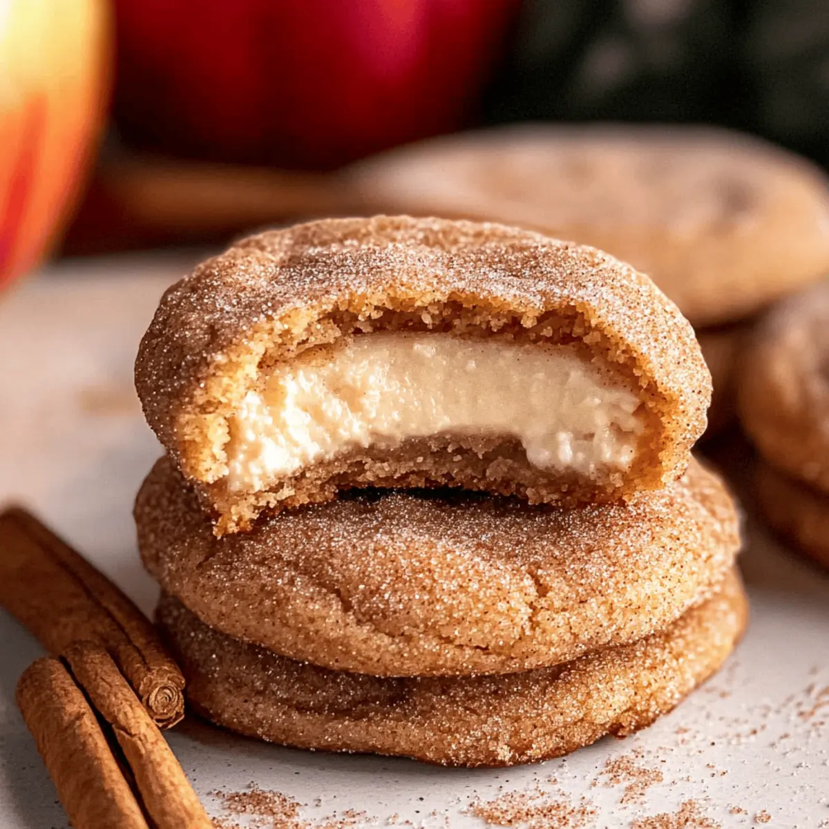 Chewy Apple Cider Cheesecake Cookies for Cozy Fall Moments