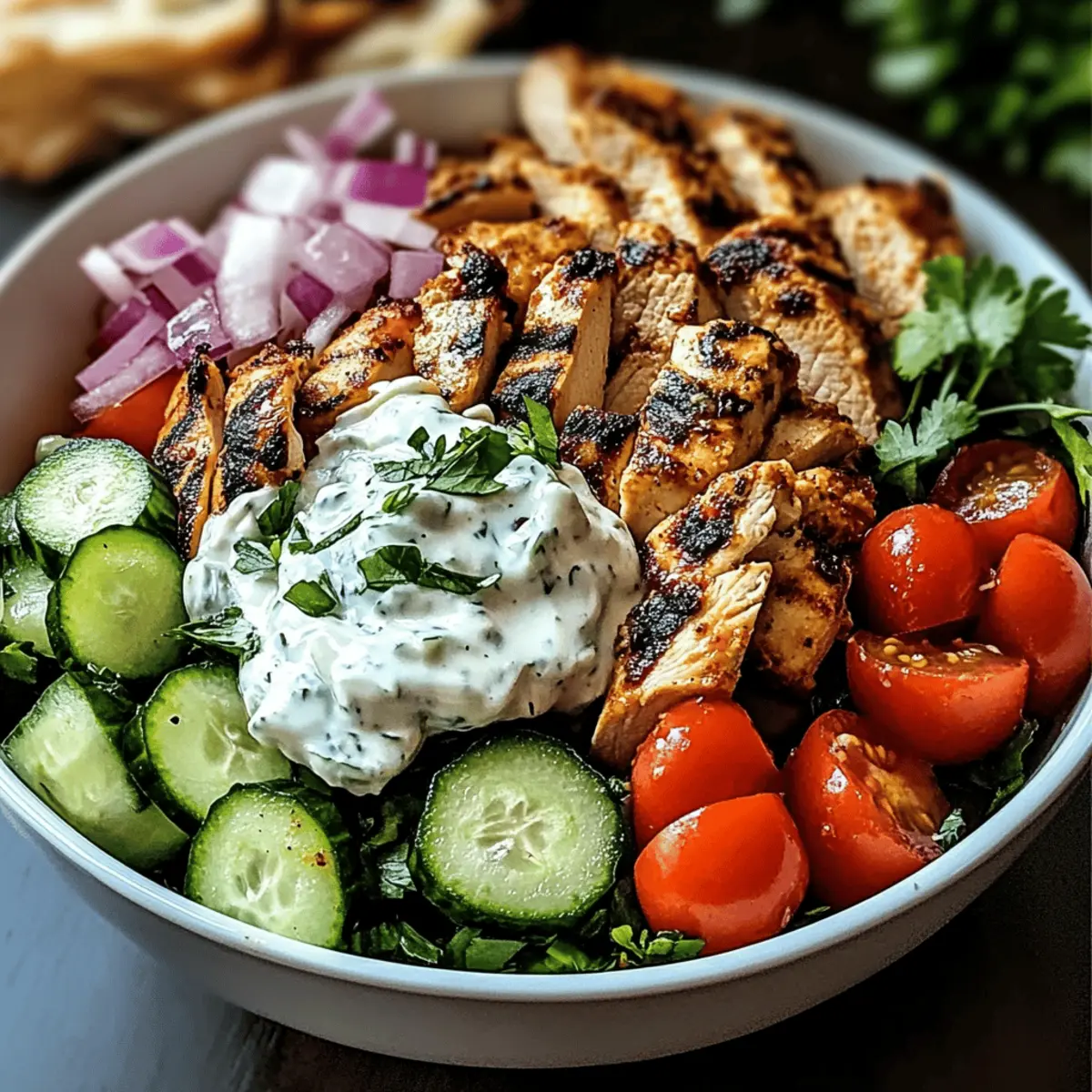 Delicious Greek Chicken Gyro Bowls for Quick Healthy Meals