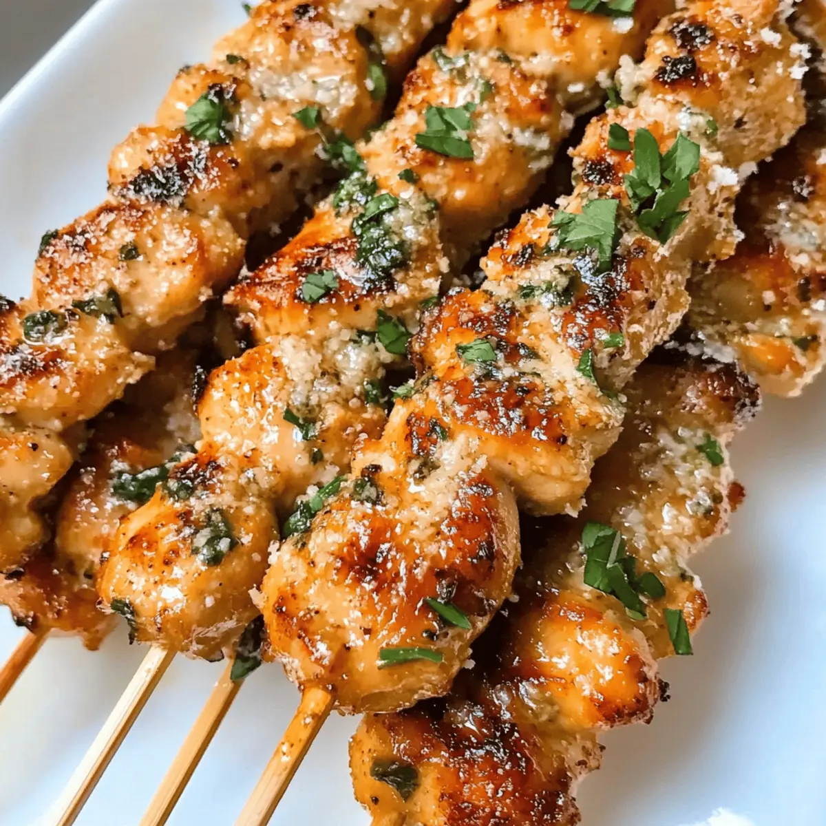 Savory Ranch Garlic Parmesan Chicken Skewers Your Family Will Love