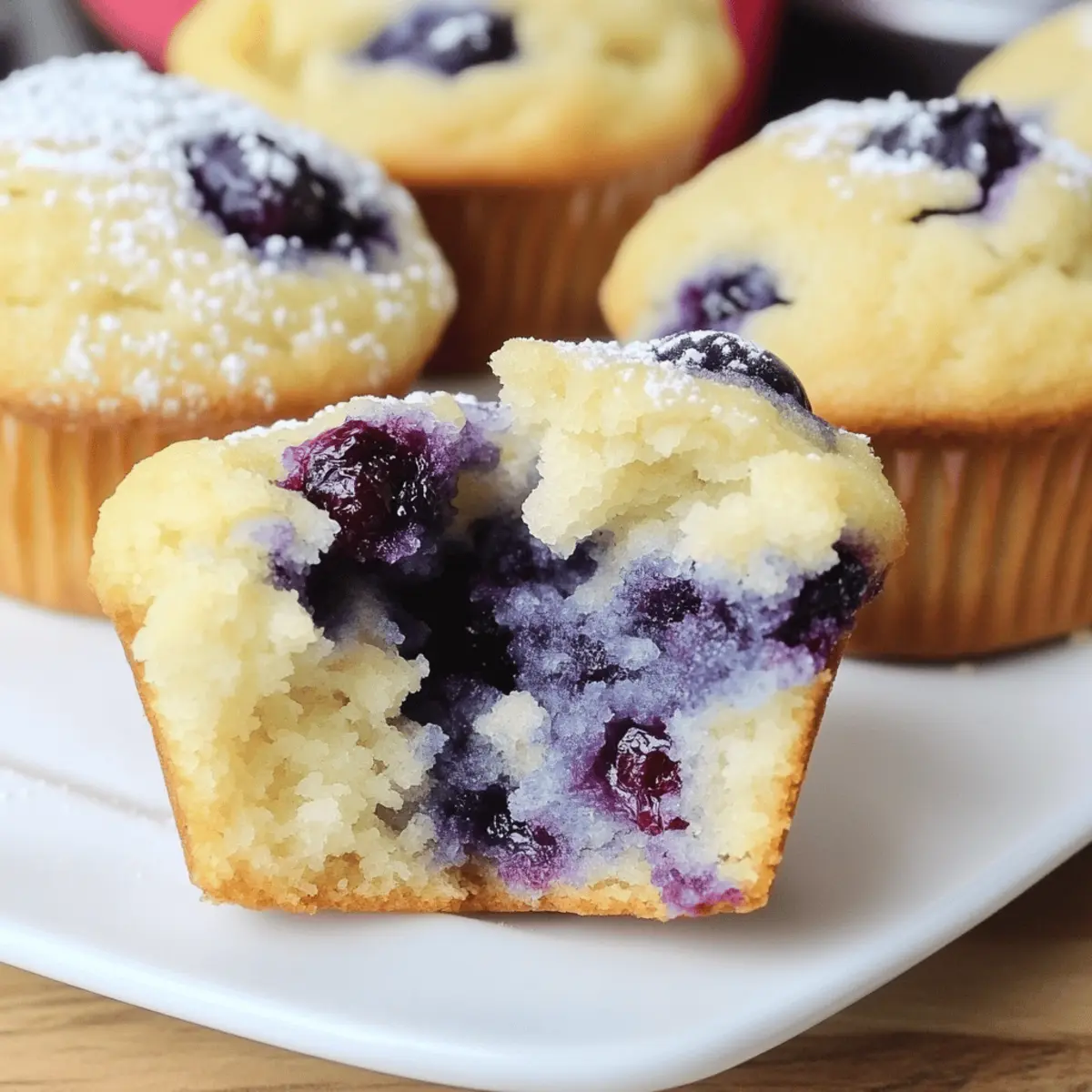 Fluffy Lemon Blueberry Muffins That Brighten Your Day