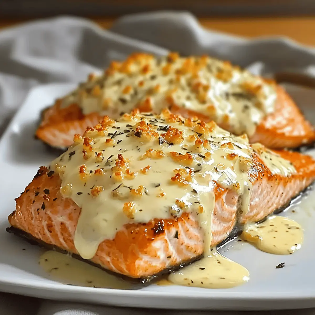 Baked Salmon with Mayo and Cheese for a Cozy Weeknight Meal
