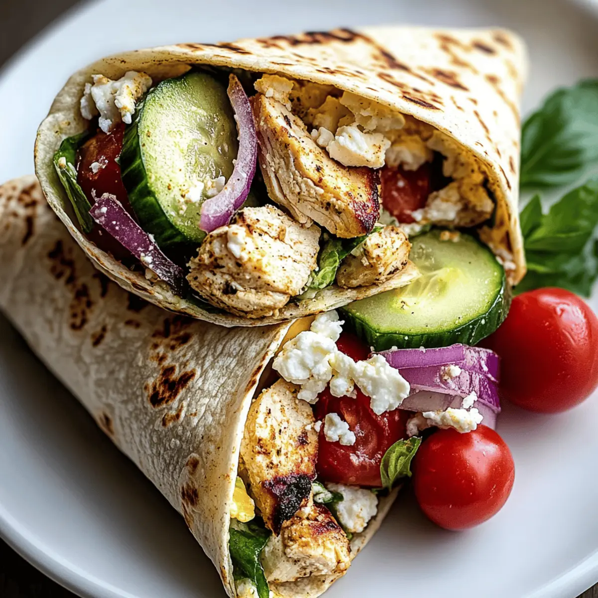 Mediterranean Chicken Wraps: Quick Flavor Explosion at Home