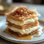 Baklava Cheesecake Phyllo Cookies with Honey Drizzle