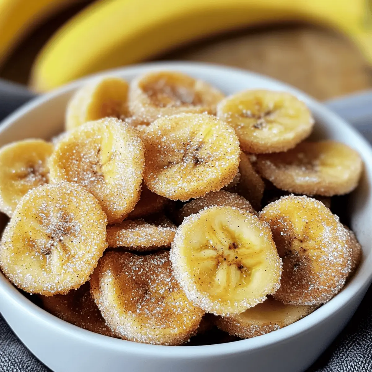 Cinnamon Sugar Air Fryer Banana Chips for Guilt-Free Snacking