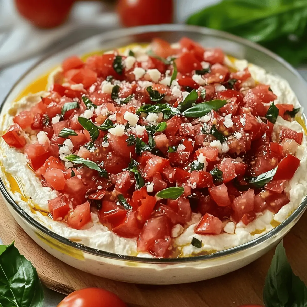 Indulge in Creamy Bruschetta Dip: A No-Cook Delight