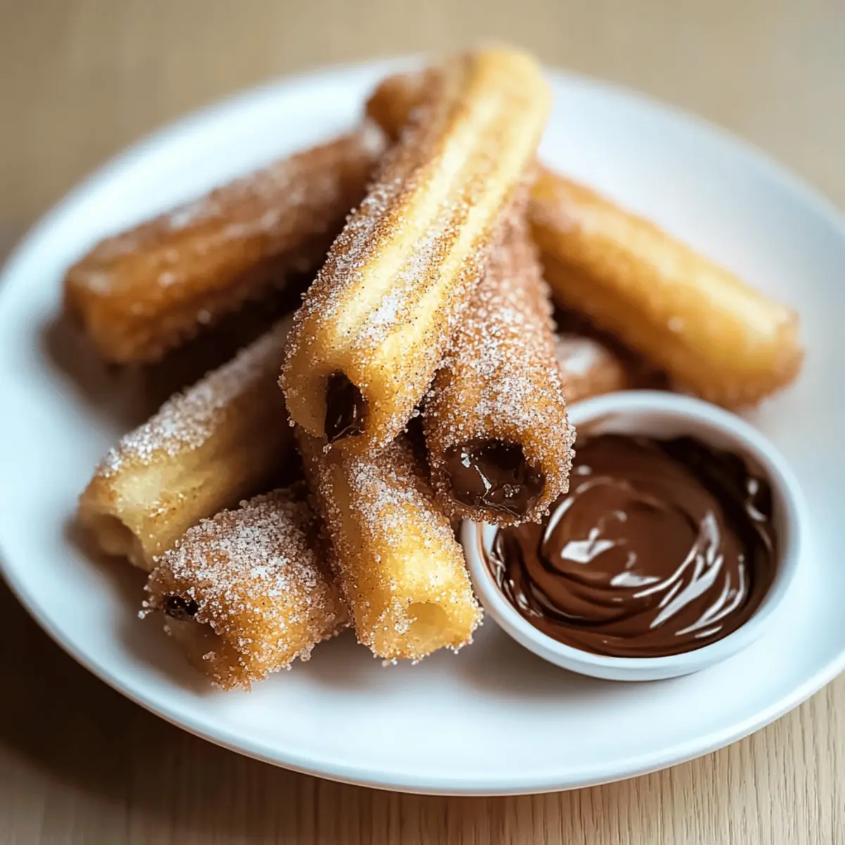 Nutty Churro Bites with Nutella: Irresistibly Crunchy Joy