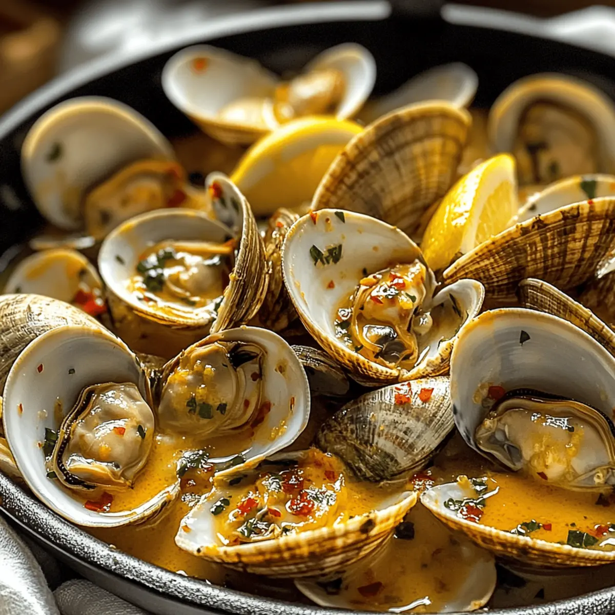 Easy Spicy Garlic Butter Clams for a Cozy Night In
