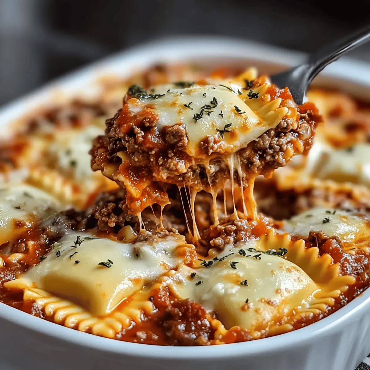 Deliciously Cheesy Ravioli Casserole That Everyone Loves