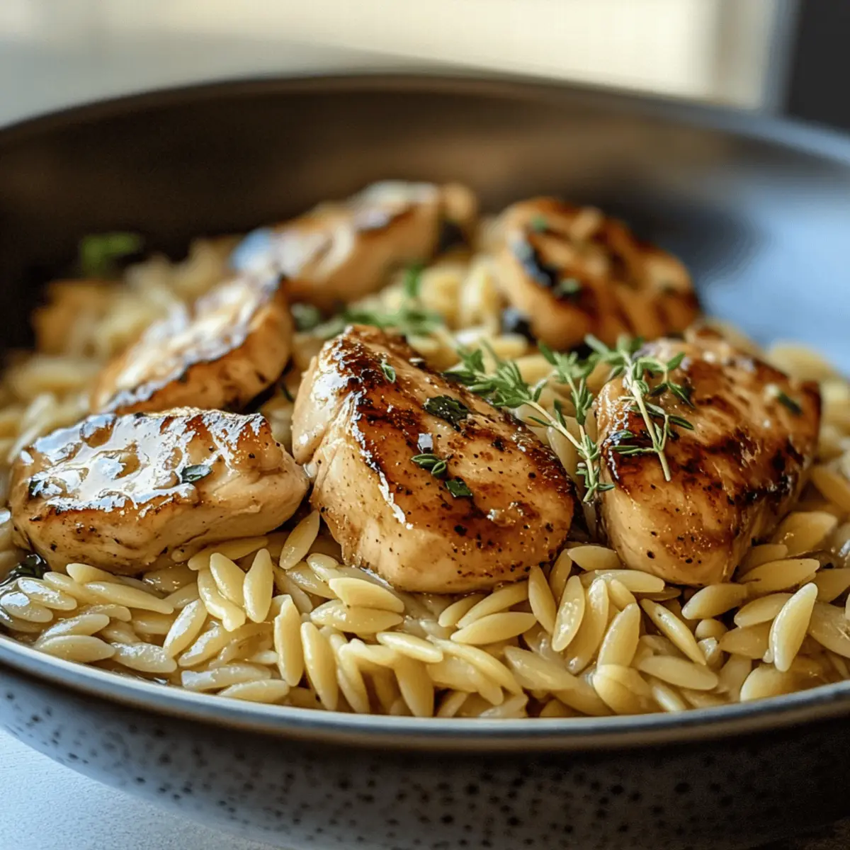 Savor the Comfort of Marsala Chicken Orzo Tonight