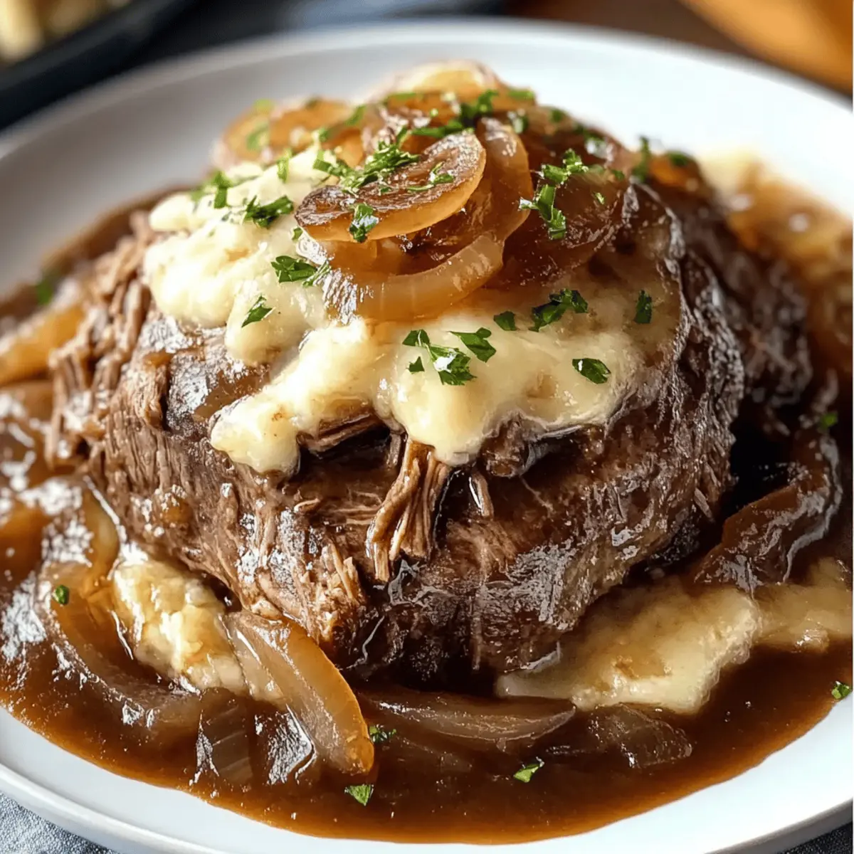 Savory Pot French Onion Pot Roast for Cozy Family Dinners