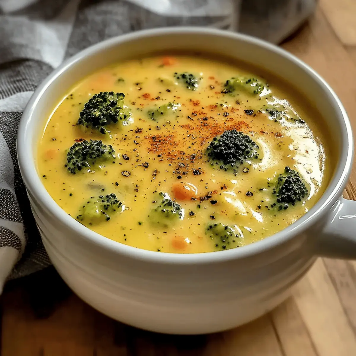 Creamy Broccoli Cheddar Soup That's High in Protein