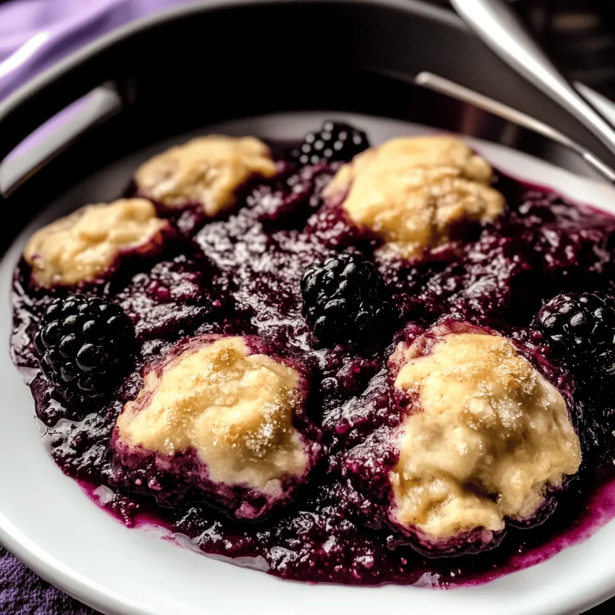 Heavenly Blackberry Dumplings: Cozy One-Pan Delight