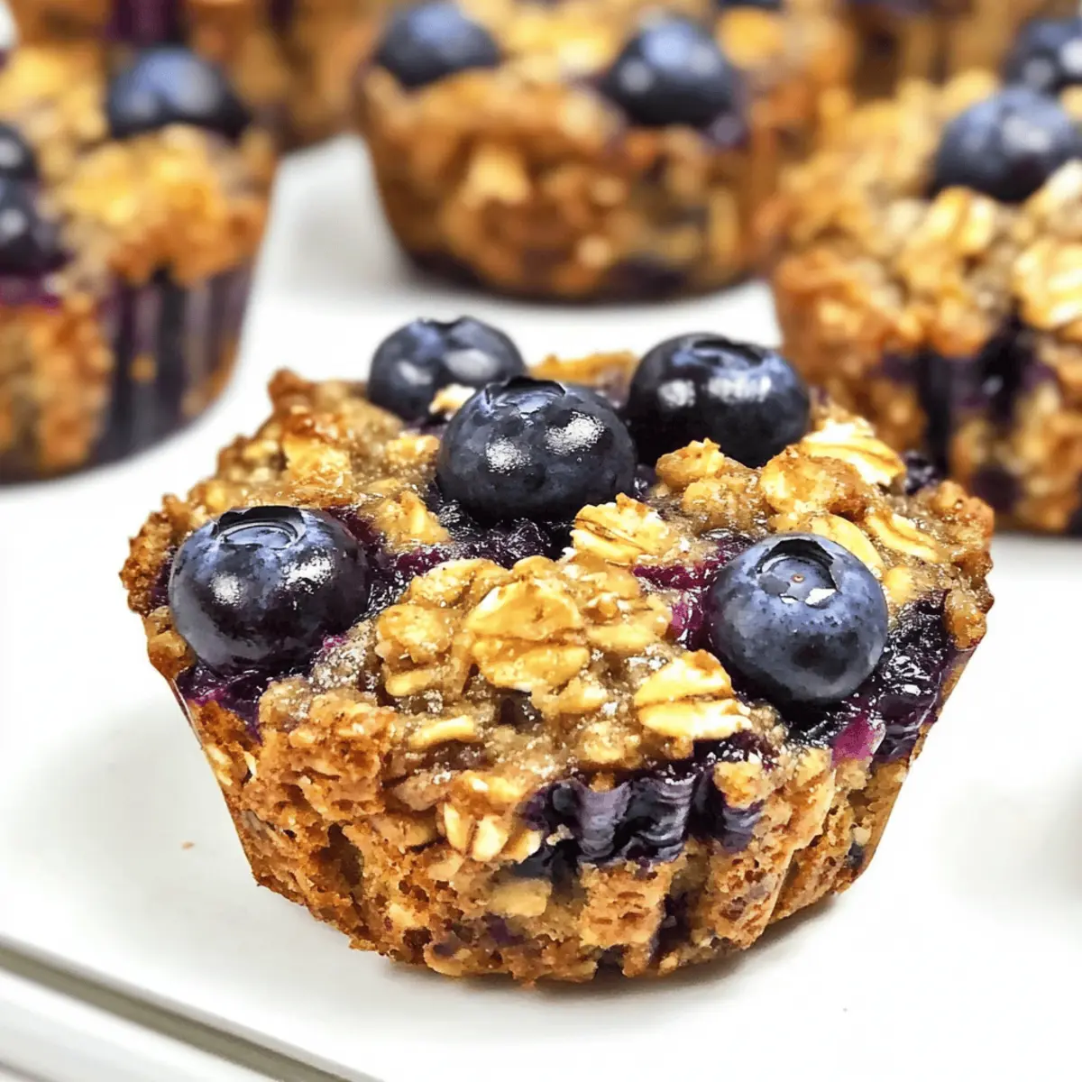 Delicious Blueberry Banana Baked Oatmeal Cups for Busy Mornings