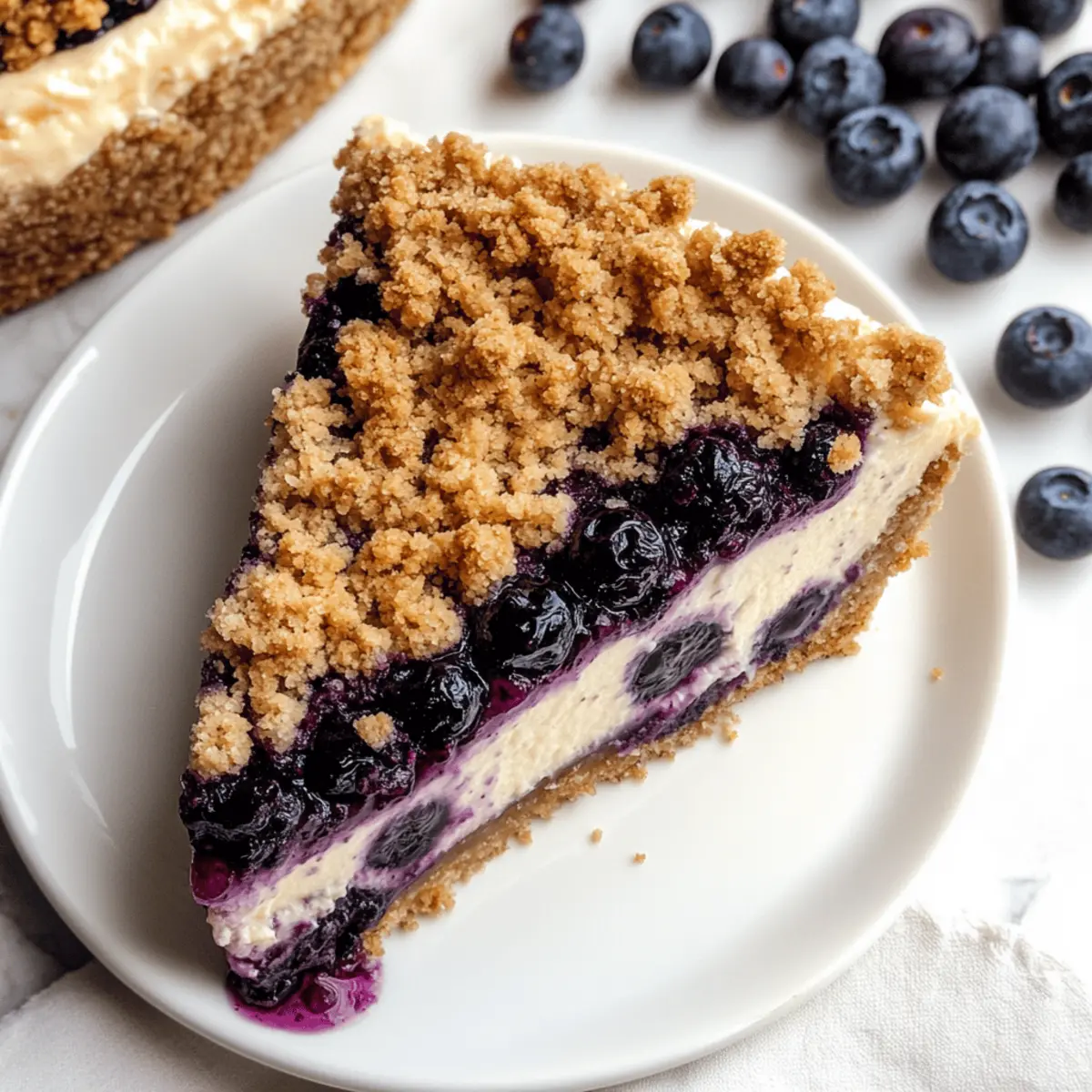 Blueberry Crumble Cheesecake: A Sweet, Creamy Indulgence