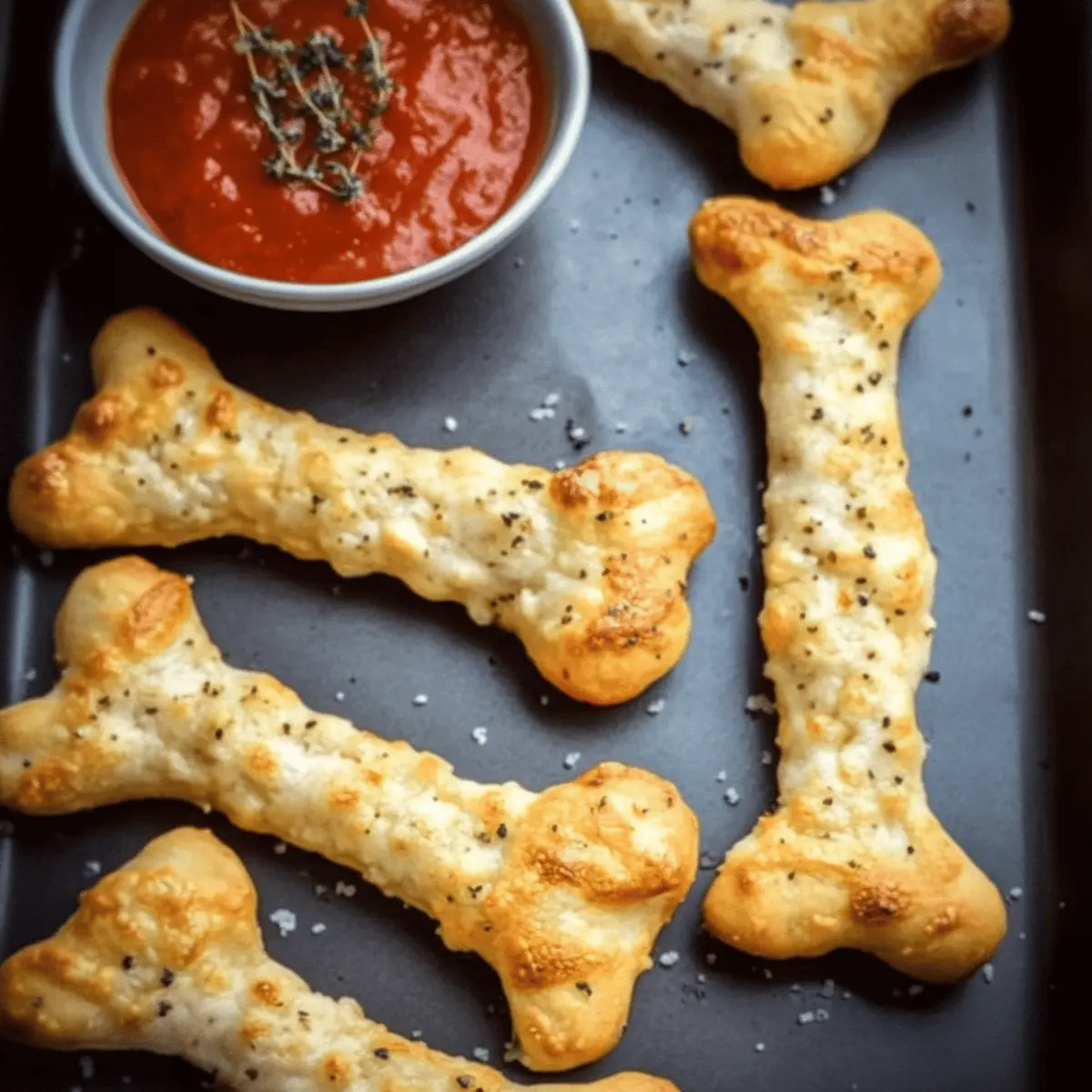 Cheesy Halloween Breadstick Bones for Spooky Family Fun