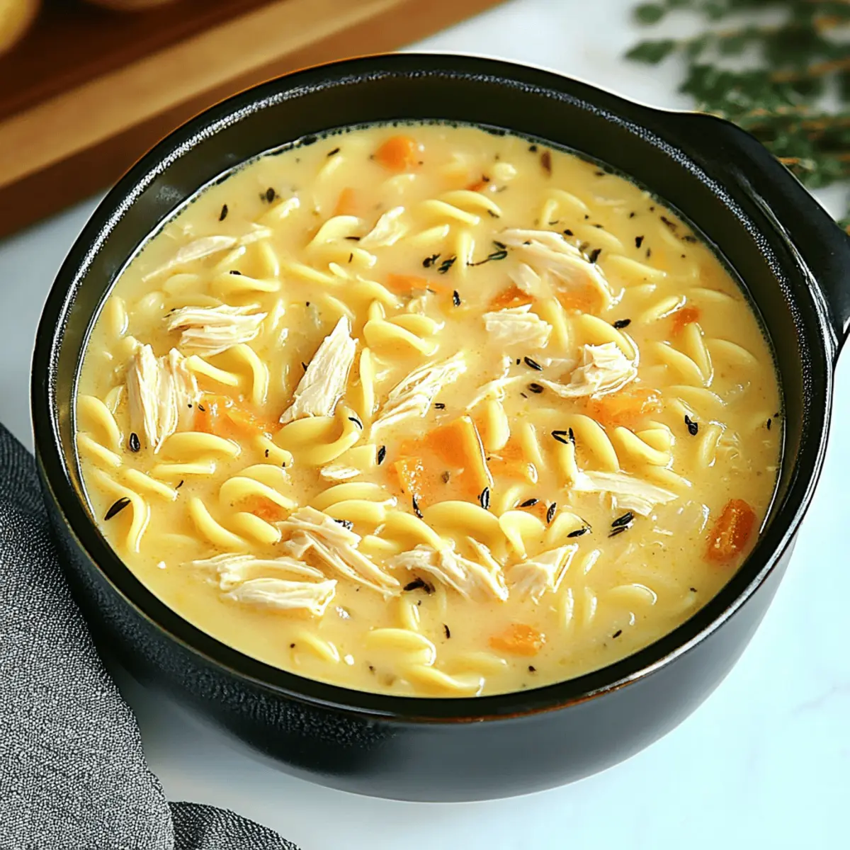 Creamy Crack Chicken Noodle Soup for Ultimate Comfort