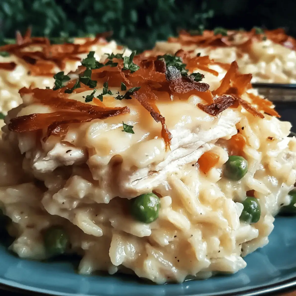 Dump-and-Bake Chicken Alfredo Rice Casserole for Cozy Nights