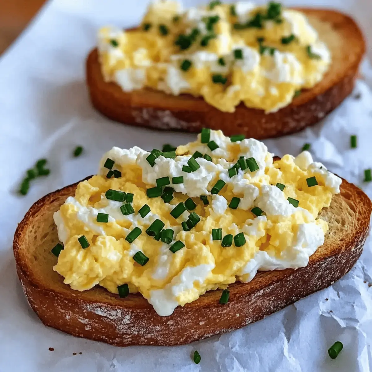 Creamy Egg and Ricotta Toast: Your New Favorite Breakfast