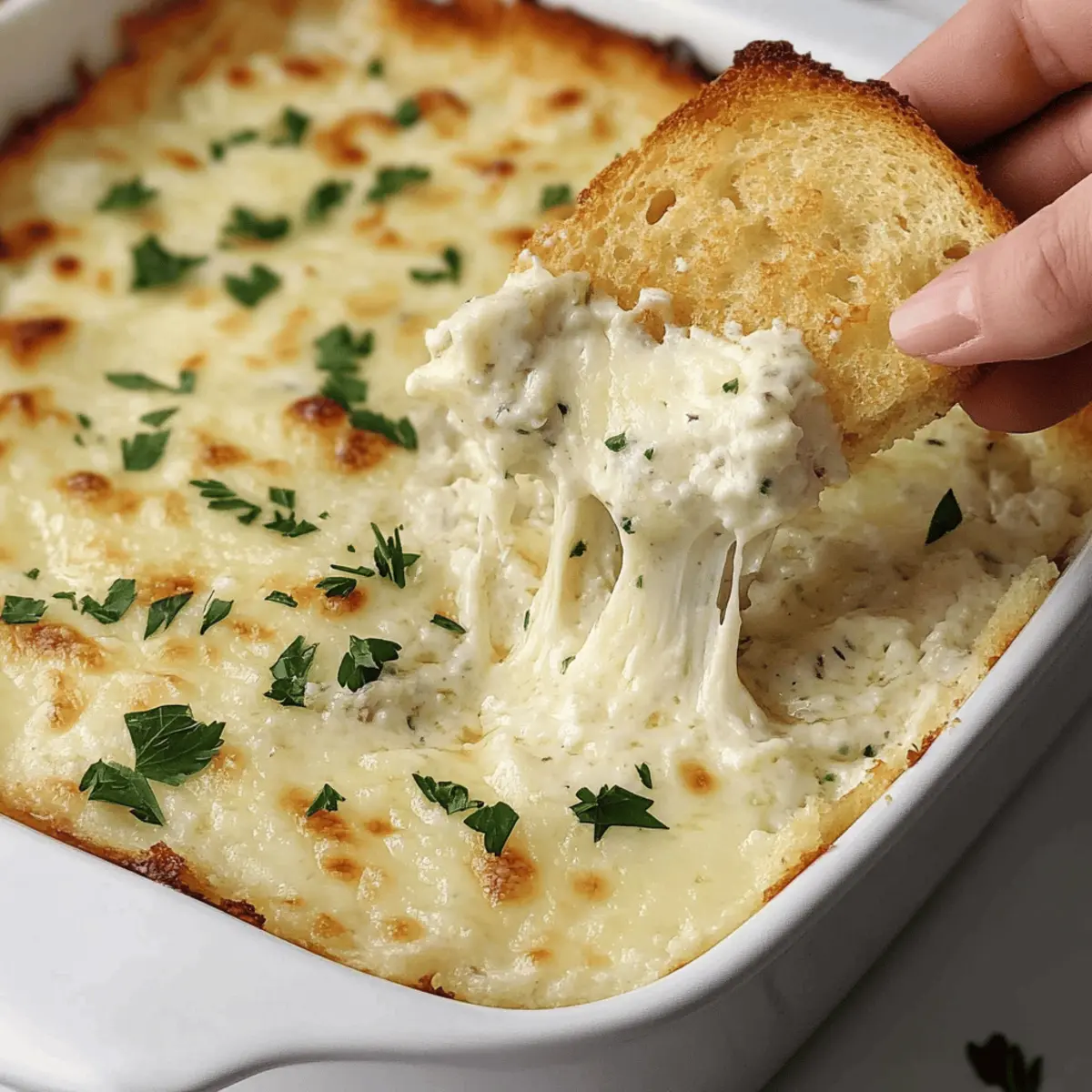 Irresistibly Creamy Garlic Bread Dip for Your Next Party