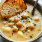 Garlic Chickpea Soup