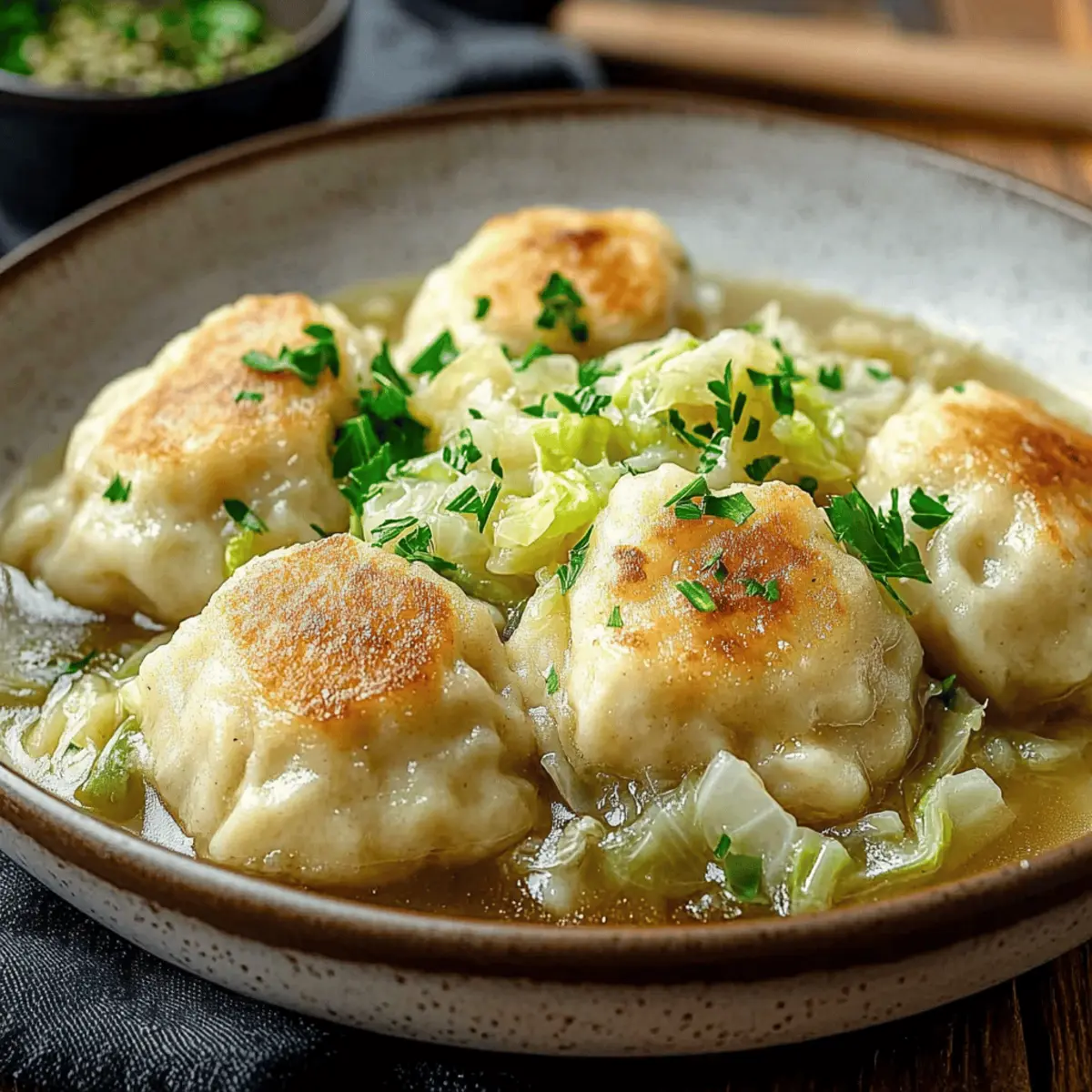 Cozy Up with German Cabbage Herb Dumplings Tonight