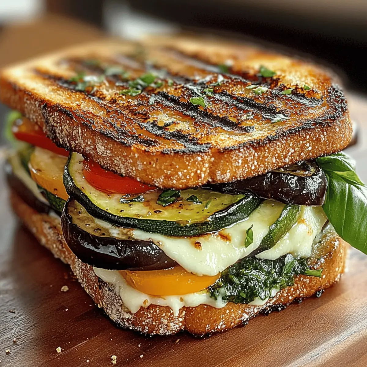 Grilled Veggie & Mozzarella Sandwiches for a Wholesome Twist