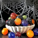 Halloween Sugared Prosecco Grapes