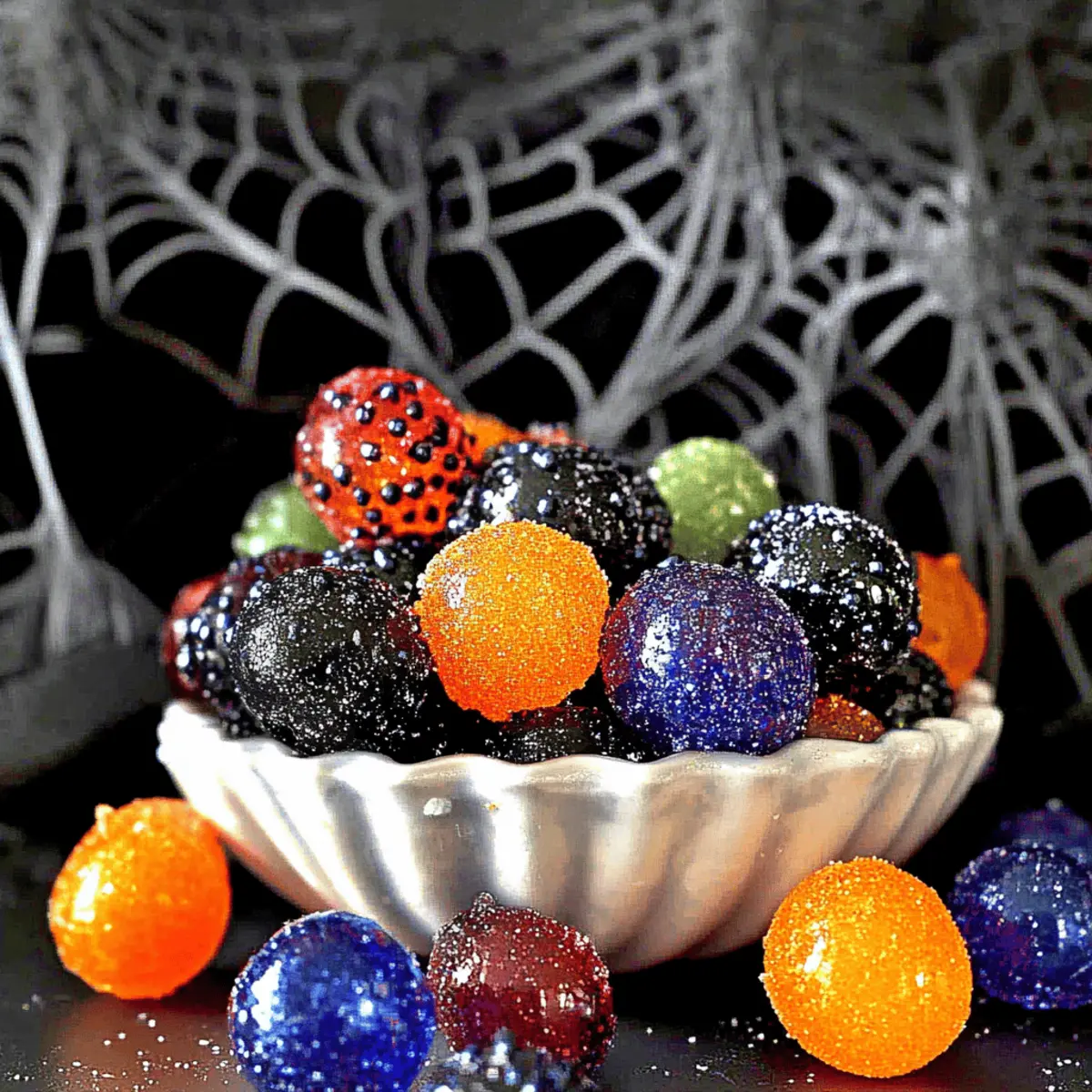 Delicious Halloween Sugared Prosecco Grapes You’ll Love