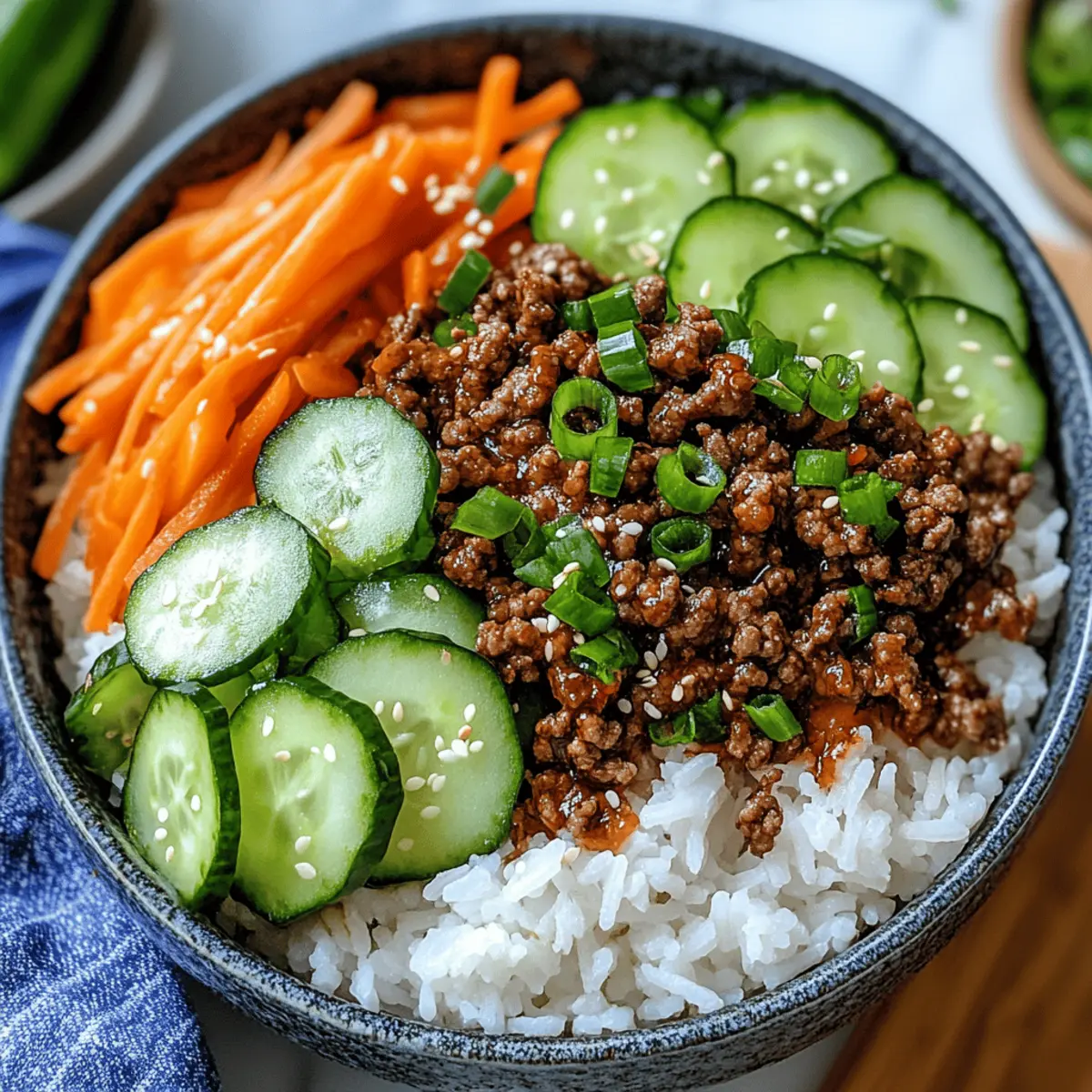 Savory Korean Ground Beef Bowl in Just 20 Minutes