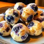 Lemon Blueberry Cottage Cheese Protein Bites