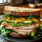 Mustard Turkey Avocado Sandwich