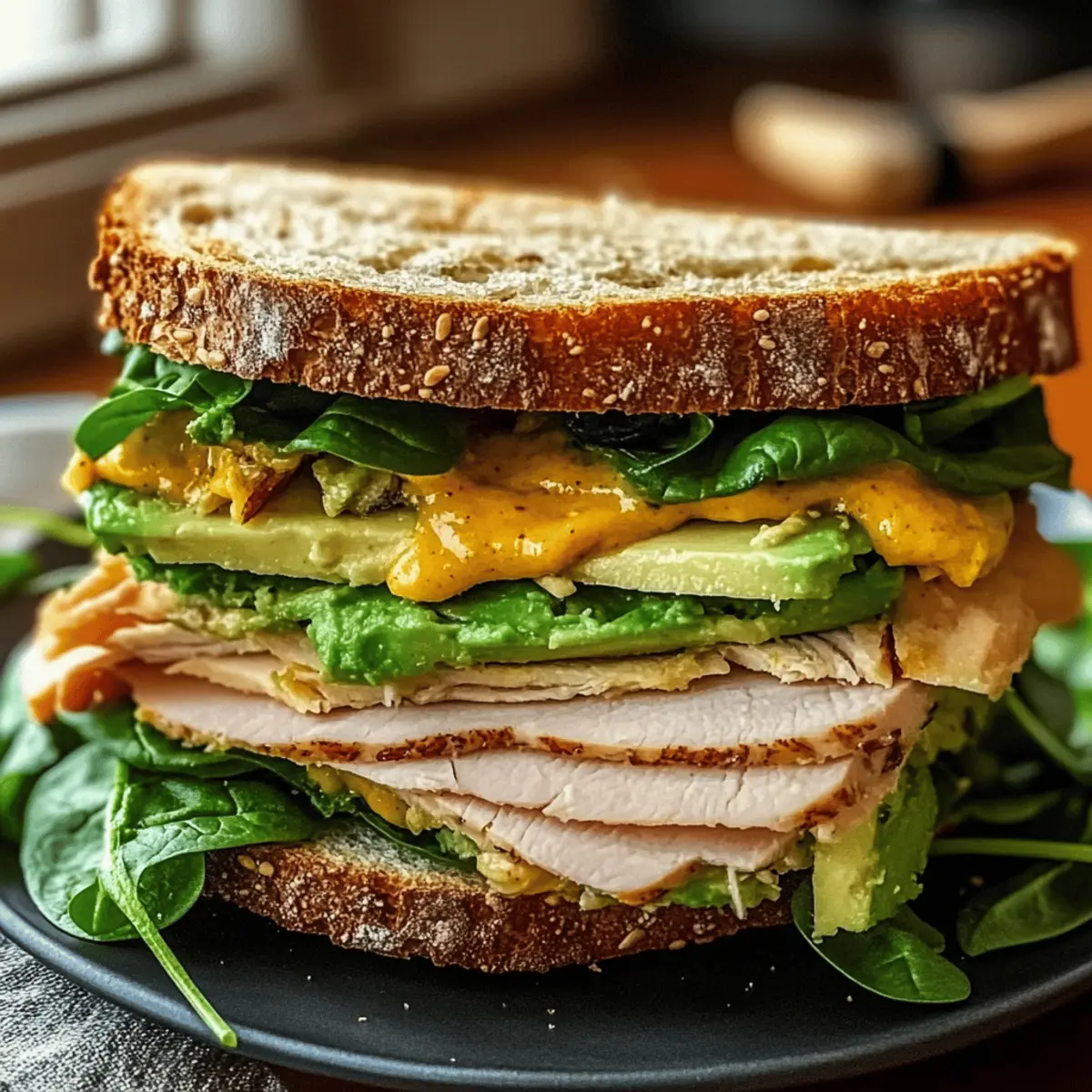 Mustard Turkey Avocado Sandwich: Quick, Healthy & Delicious