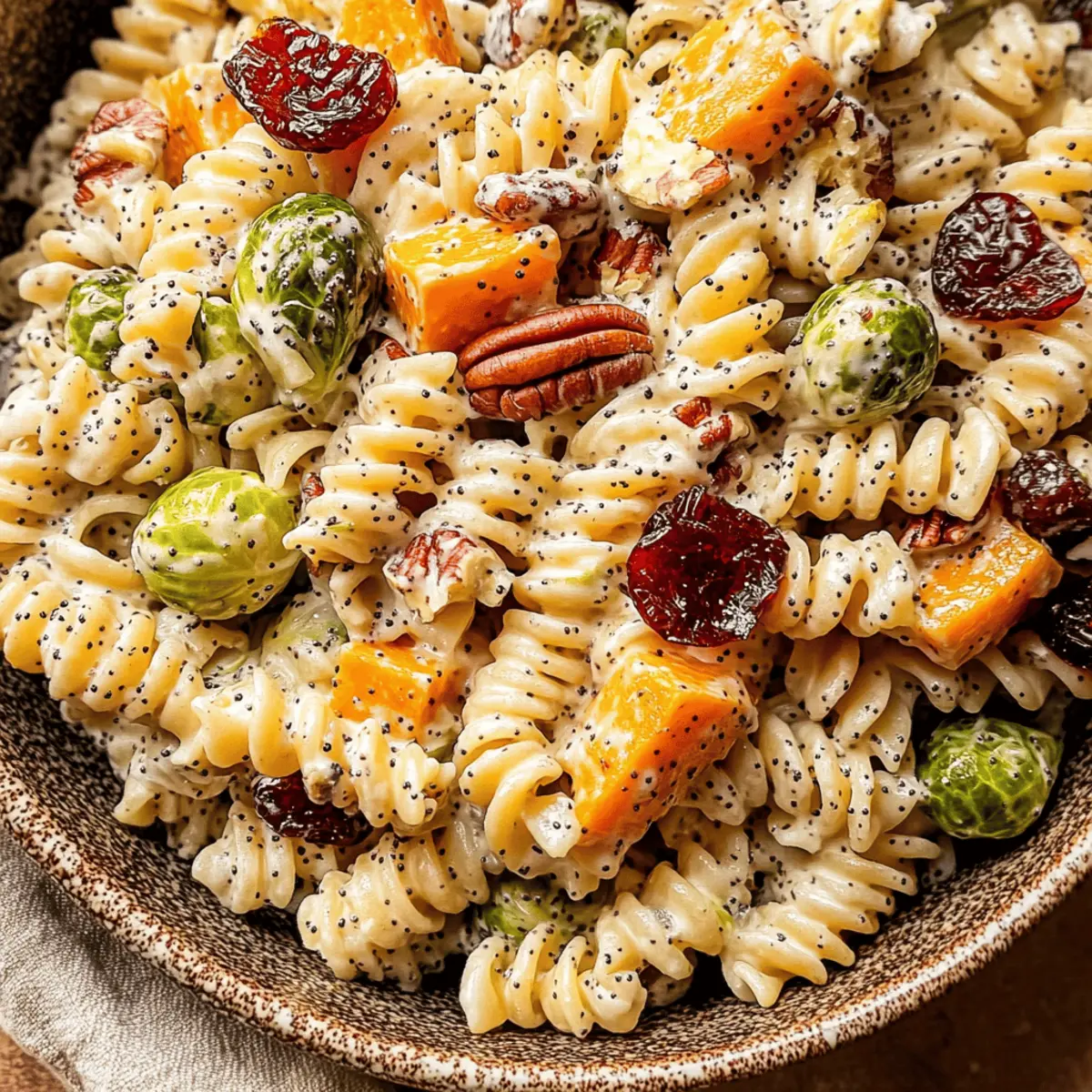 Pasta Salad with Creamy Poppyseed Dressing for Fall Cravings
