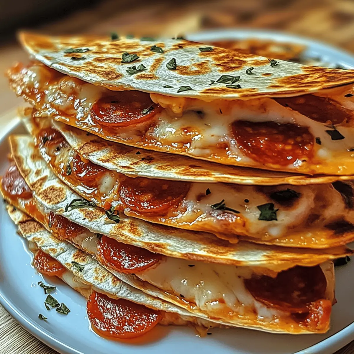 Crispy Pepperoni Quesadillas Ready in Under 20 Minutes