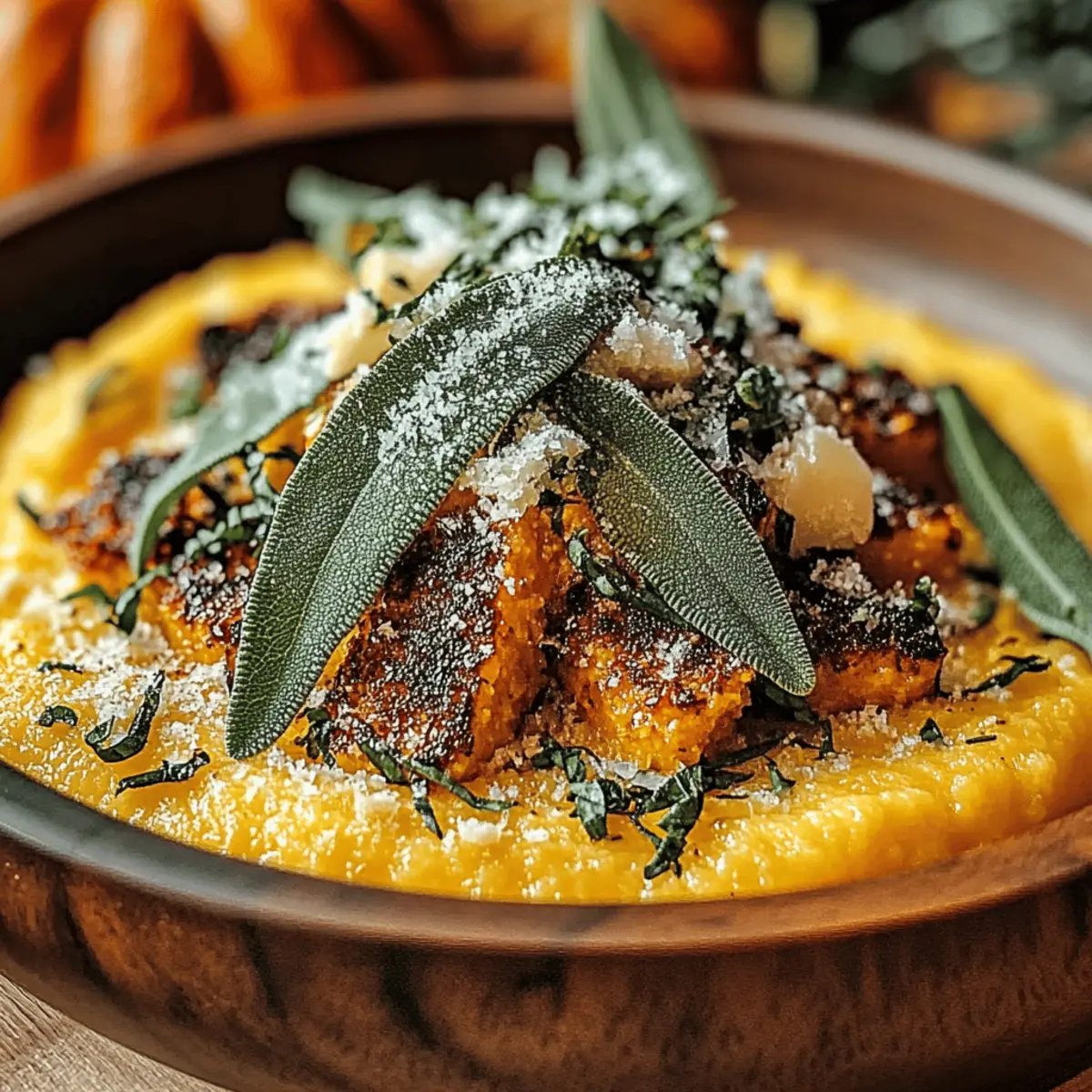 Creamy Pumpkin Polenta with Sage Butter for Cozy Nights