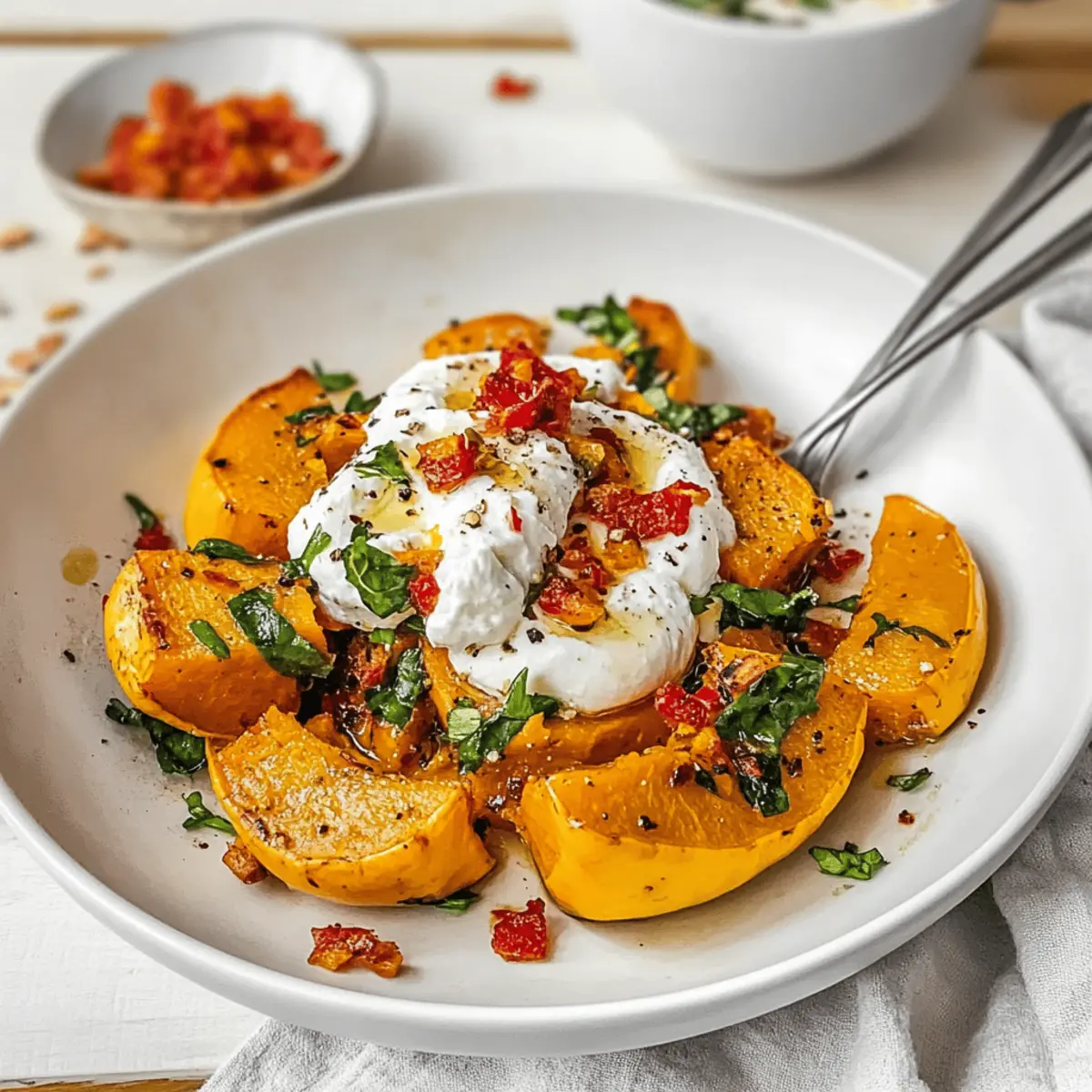 Creamy Pumpkin with Burrata for a Cozy Autumn Delight