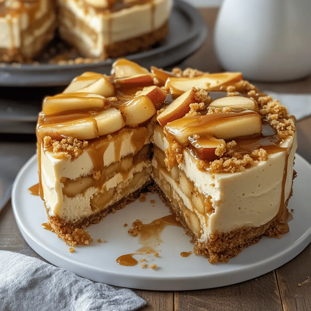 Salted Caramel Apple Pie Cheesecake: Your Fall Dessert Dream
