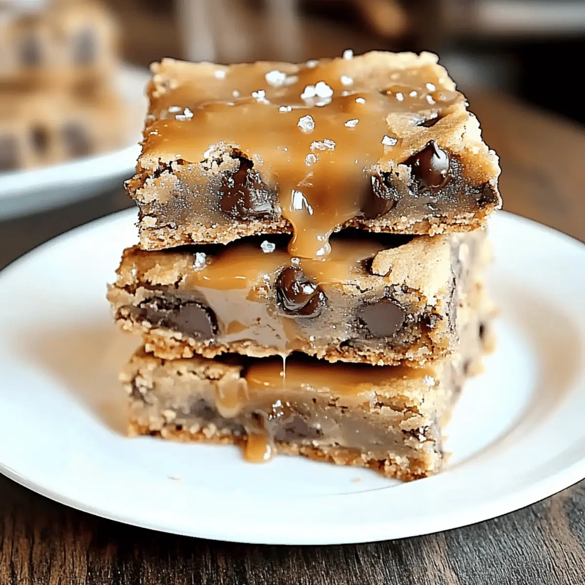 Irresistible Salted Caramel Chocolate Chip Cookie Bars Delight