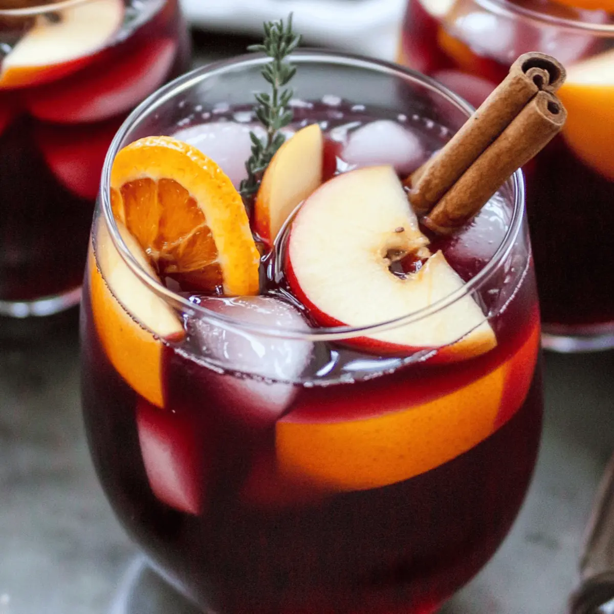 Cozy Up with Sangria: Apple Cider, Red Wine & Bourbon Bliss
