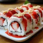 Strawberry Shortcake Sushi Roll