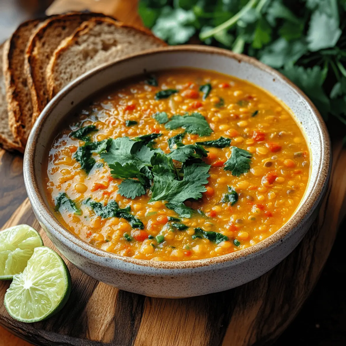 Cozy Up with Thai Coconut Red Lentil Soup Bliss