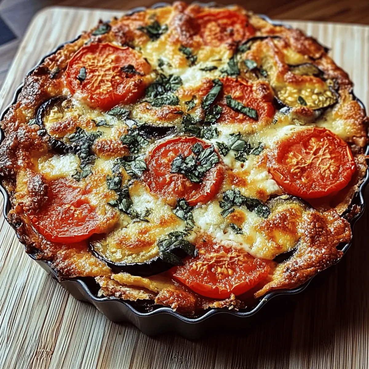 Savory Tomato and Eggplant Pie for a Fresh Summer Feast