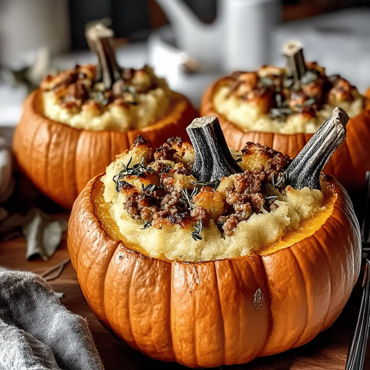 Turkey Sage Stuffed Pumpkins: Cozy Fall Flavor Awaits