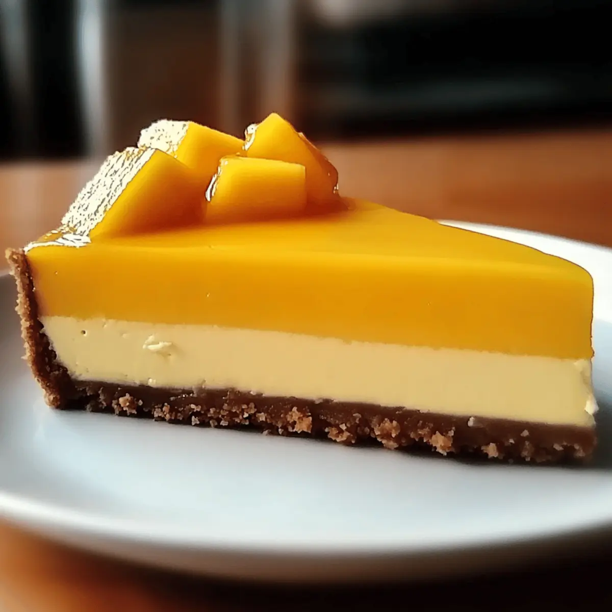 Velvety Mango Cheesecake Bliss No-Bake Dessert Delight