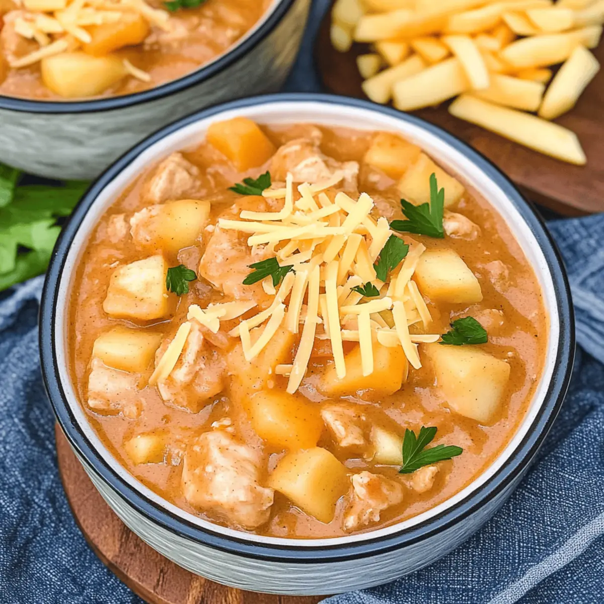 White Cheddar Apple Chicken Chili for Cozy Fall Nights