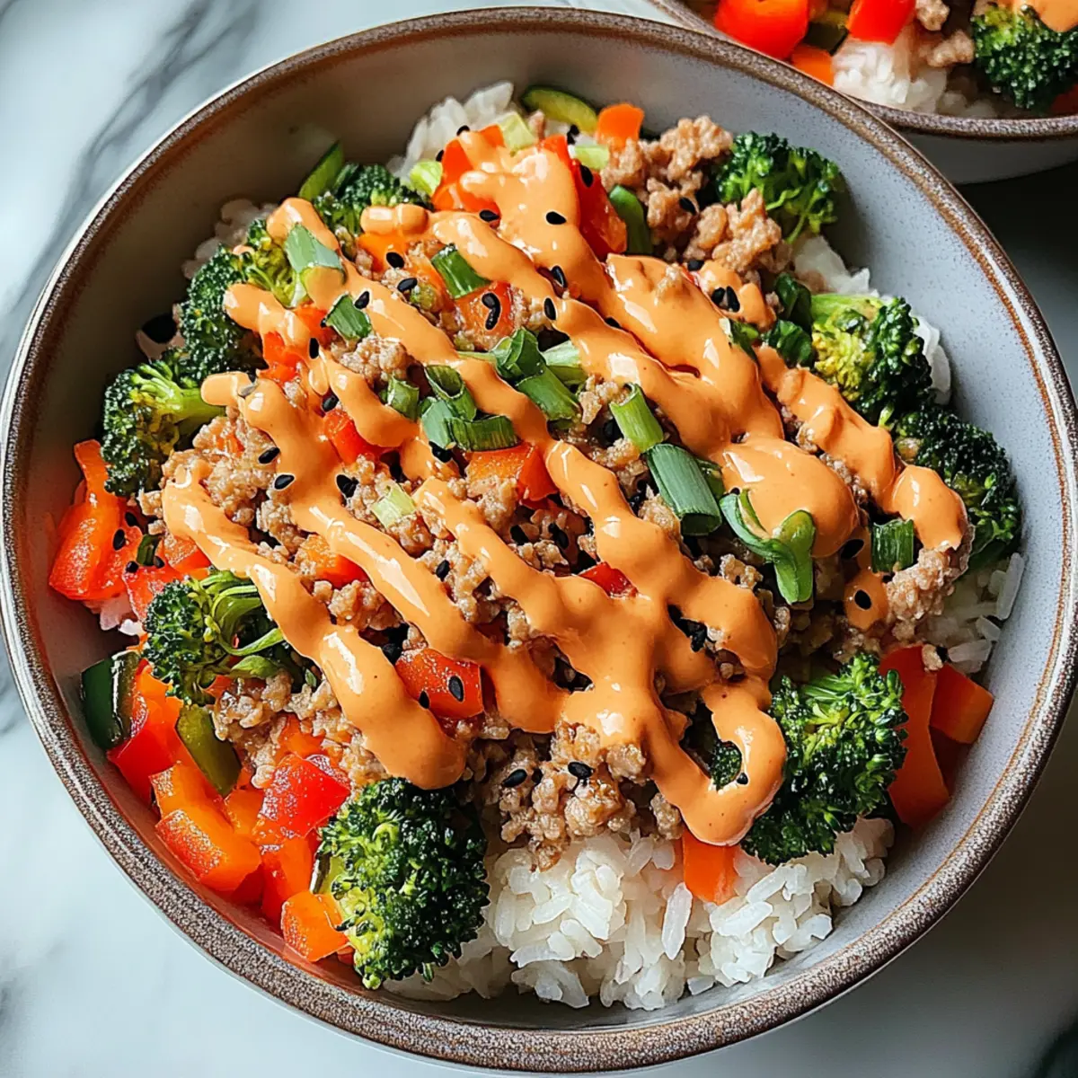 Bang Bang Ground Turkey Rice Bowls: Quick, Flavor-Packed Delight